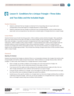 Grade 7 Mathematics Module 6, Topic B, Lesson 9