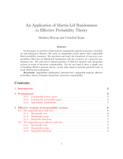 An Application of Martin-L&ouml;f Randomness to Effective Probability