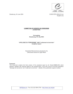 Lutte contre le terrorisme