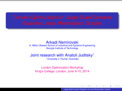 let@token Convex Optimization on Large