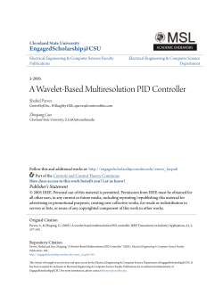 A Wavelet-Based Multiresolution PID Controller