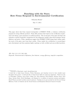 Bunching with the Stars: How Firms Respond to
