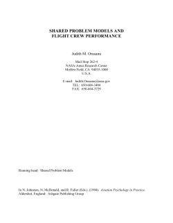 Shared Problem Models and Crew Decision Making (PDF