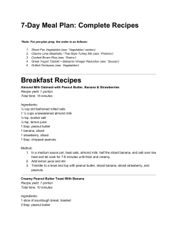 7-Day Meal Plan: Complete Recipes Breakfast Recipes