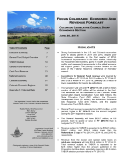 Economic And Revenue Forecast