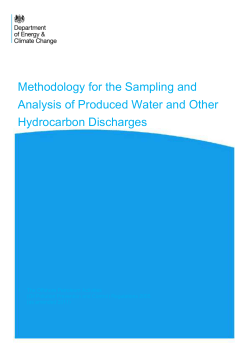 Methodology for the Sampling and Analysis of Produced