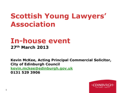 City of Edinburgh Council - the Scottish Young Lawyers` Association