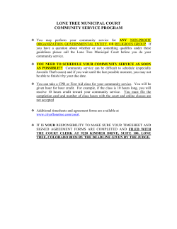 lone tree municipal court community service