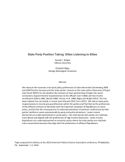 State Party Position Taking: Elites Listening to Elite