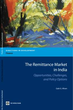 The Remittance Market in India