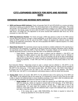 US DCC Expanded Repo Offering Instruction Formatting