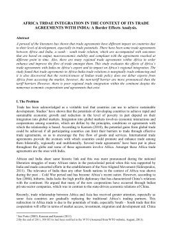 the effects of africa`s trade agreements with european union and