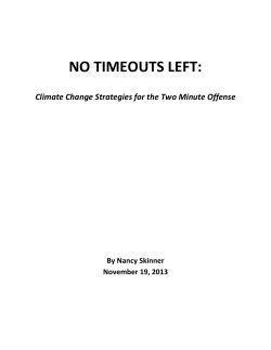 no timeouts left - Climate Talk Radio