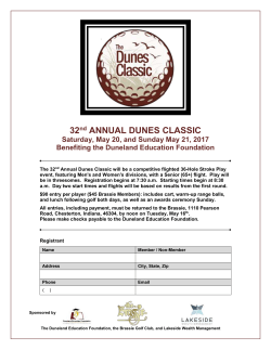 Dunes Classic Registration Form 2017