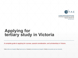 Click here to view the VTAC Tertiary Admissions Guide for Year 12