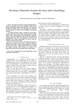 Develop a Detection System for Grey and ColourStego Images