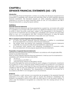 chapter 6 separate financial statements (ias – 27)