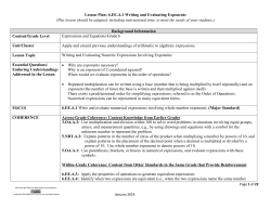 LP 6.EE_.A.1 Writing and Evaluating Exponents Final