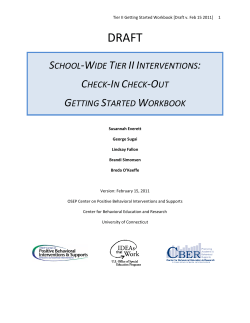 school-wide tier iiinterventions: check-in check-out getting