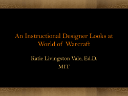 An Instructional Designer Looks at World of Warcraft