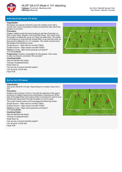 1v1 Attacking - Oakville Soccer Club