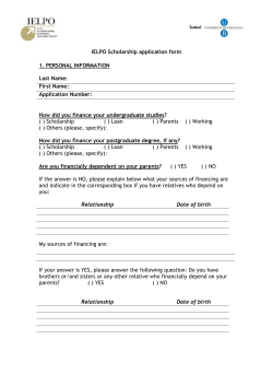 IELPO Scholarship application form
