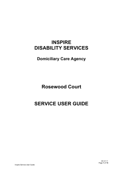 Rosewood Court Service User Guide January