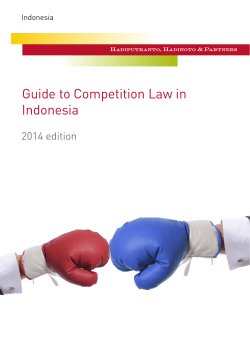 Guide to Competition Law in Indonesia
