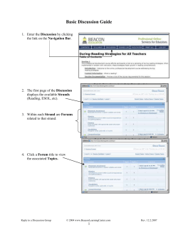 How to Post a Reply to the Discussion Group