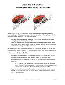 Throwing Doubles Setup Instructions
