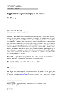 Supply function equilibria of pay-as-bid auctions