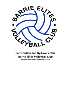1 - Barrie Elites Volleyball Club