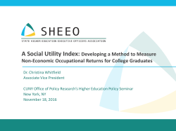 A Social Utility Index: Developing a Method to Measure Non