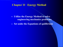 Chapter 11 Energy Method