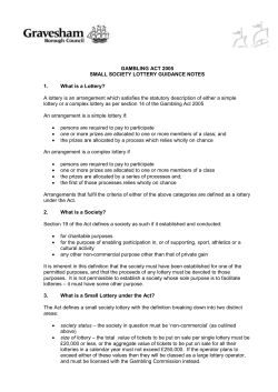 GAMBLING ACT 2005