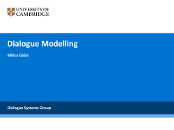 Bayesian Update of Dialogue State system