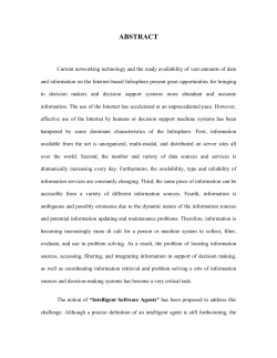 Intelligent Software Agent (ISA)