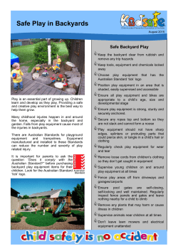 Safe Play in Backyards