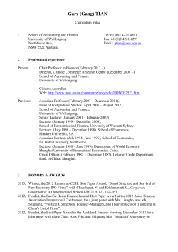 cv-economics - School of Economics and Finance