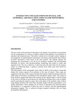 interactive visualizations of spatial and temporal air pollution