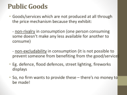 Public Goods