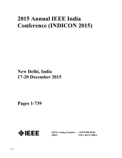 2015 Annual IEEE India Conference (INDICON