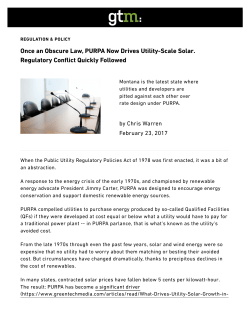 Once an Obscure Law, PURPA Now Drives Utility