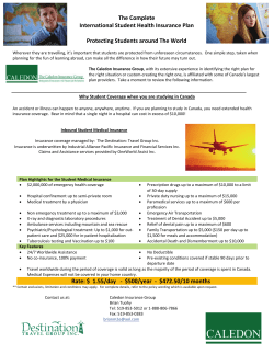 The Complete International Student Health Insurance Plan