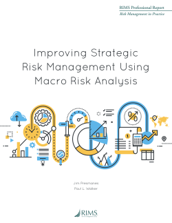 Improving Strategic Risk Management Using Macro Risk