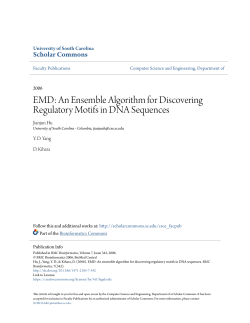 EMD: An Ensemble Algorithm for Discovering Regulatory Motifs in