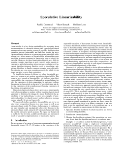 Speculative Linearizability - Infoscience