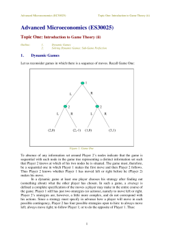 Game Theory 2