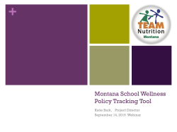 Presentation Slides - Montana Office of Rural Health and Area