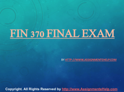 ACC 561 UOP Online Assignments Solutions